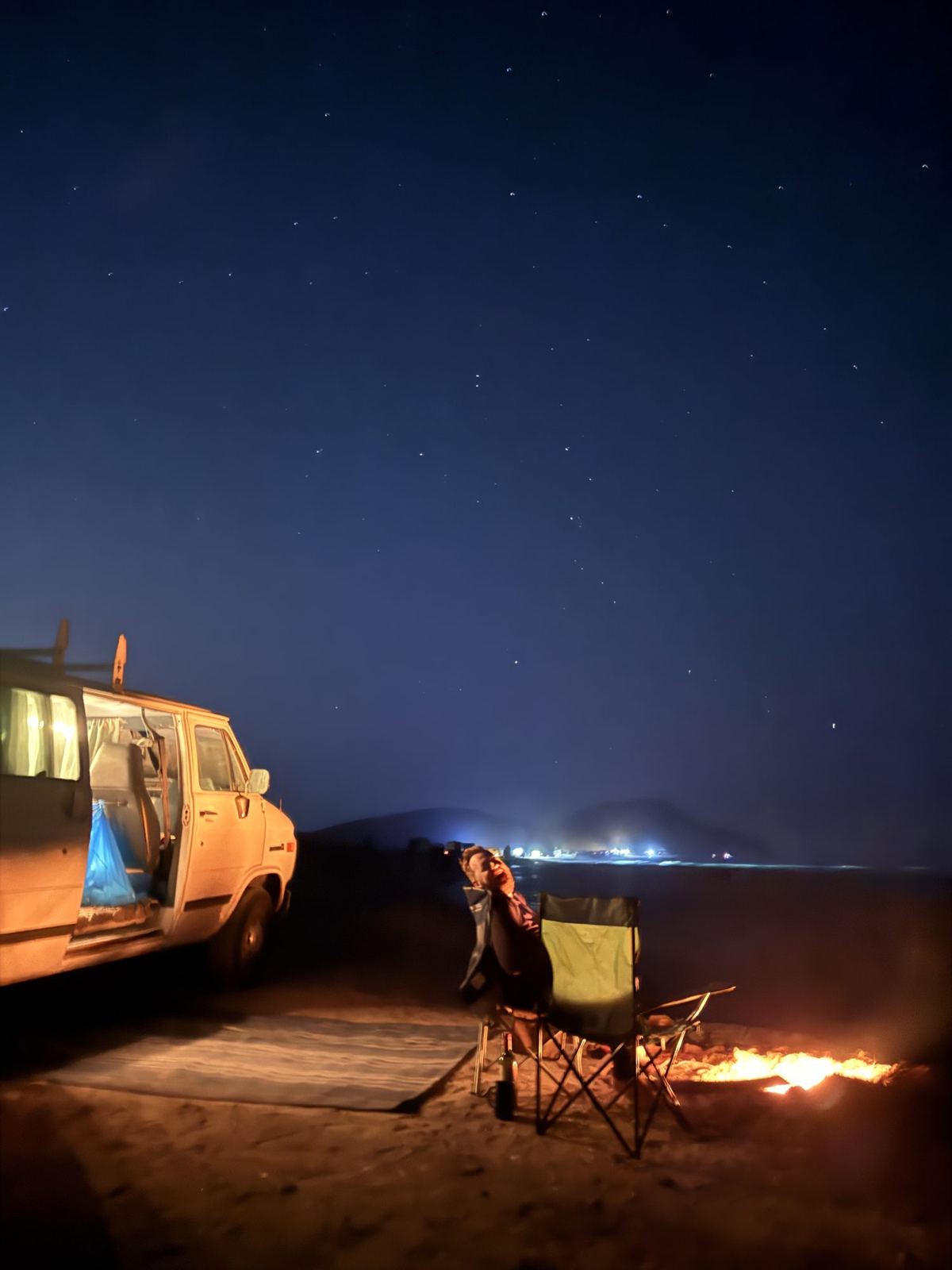 Campfire nights, Playa Tecolote, La Paz