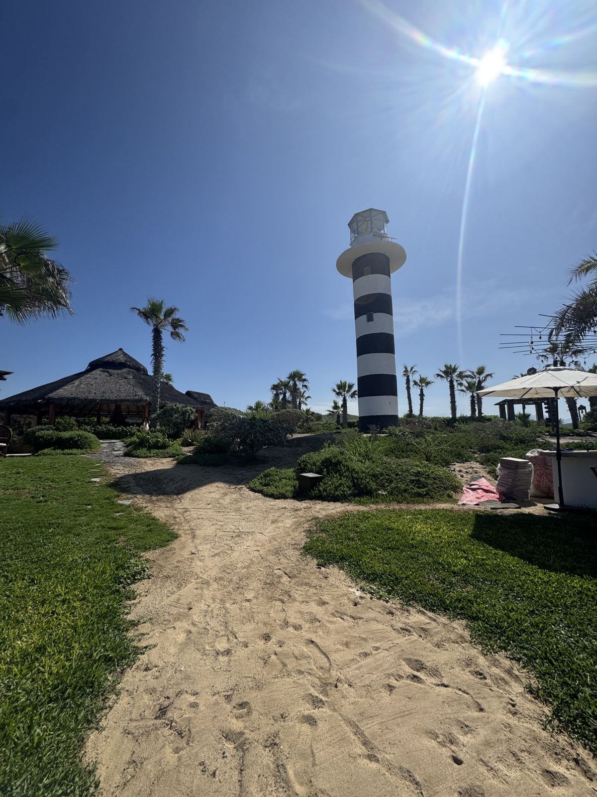 A lighthouse on the coast
