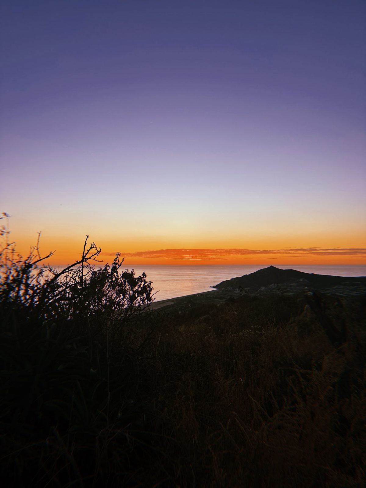 Sunset over the Pacific