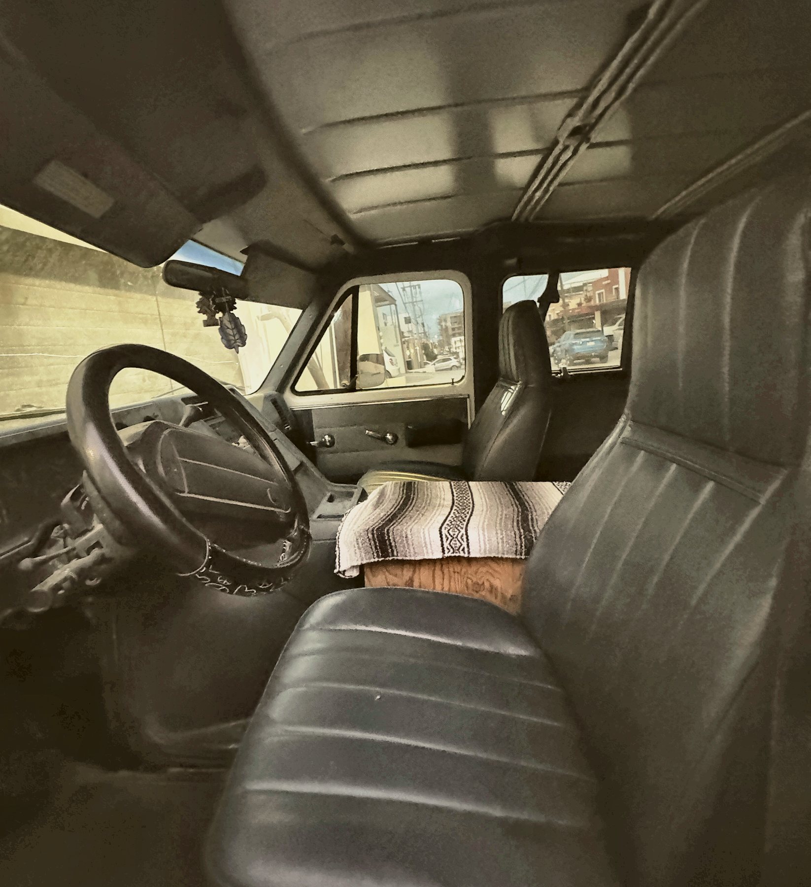 Front seats, where a fourth person can sleep